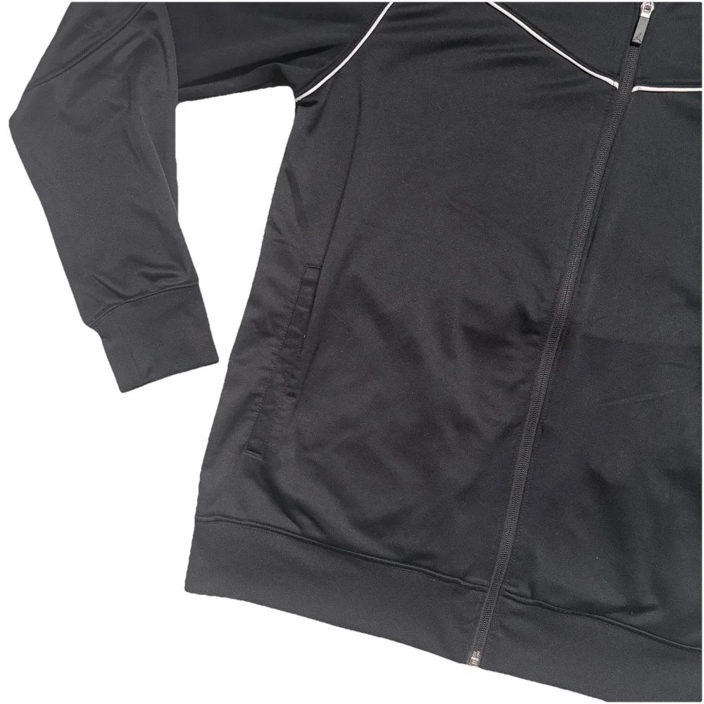 Jordan Men's Black White Dri Fit Track Suit Jacket Basketball Athletic‎ Sz Large